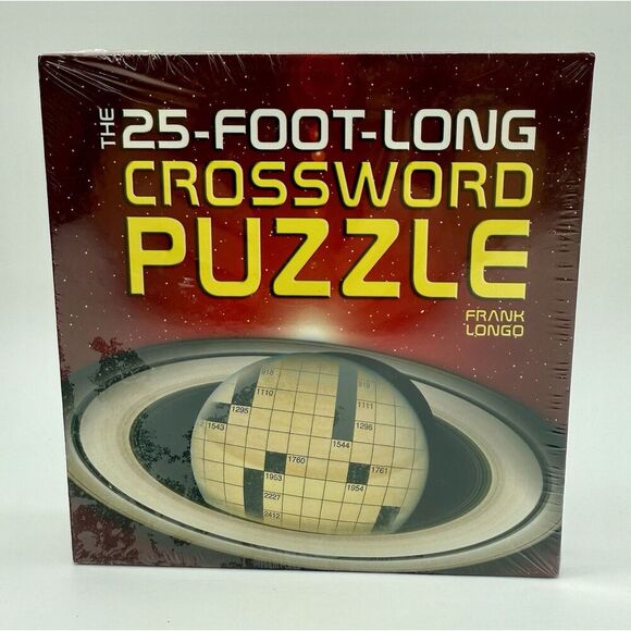 The 25-Foot-Long Crossword Puzzle by Longo, Frank‎ Brand New Factory Sealed - Picture 1 of 3